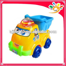 Bonito Pull Toy Cartoon Caminhão, Caminhão Cartoon Plástico Com Luz